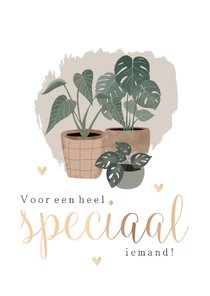 Botanische kaart 'Voor een heel speciaal iemand'