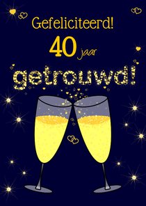 Champagne Proost XX jaar getrouwd