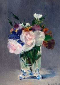 Claude Monet. Bloemen in een kristallen vaas