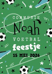 Communiekaart voetbalthema