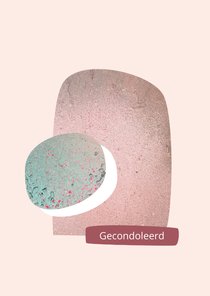 Condoleancekaart ronde vormen in warme kleuren