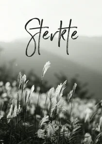 Condoleancekaart sterkte natuur foto hartje