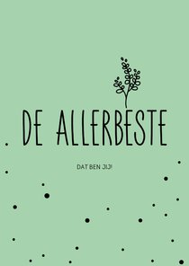 De allerbeste, dat ben jij - pastel