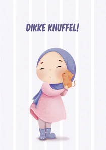 Dikke Knuffel | Lief kaartje voor een vriendin of zus