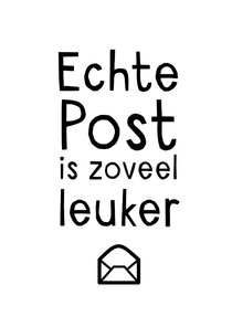 Echte post is zoveel leuker