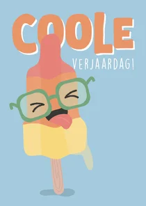 Een verjaardagskaart voor een coole jarige!