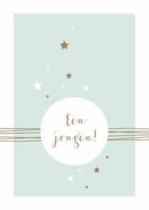 Felicitatie - Cirkel, lijnen en sterren