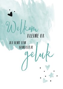 Felicitatie geboorte kleine uk een bundeltje geluk