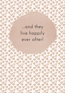 Felicitatie Huwelijk beige hartjes