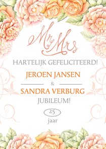 Felicitatie jubileum rozen tekst