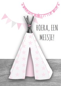 Felicitatie meisje tipi