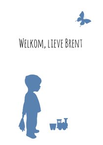 Felicitatie - Silhouet jongen