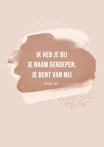 Felicitatiekaart bijbeltekst nude terra