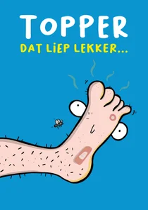 Felicitatiekaart dat liep lekker