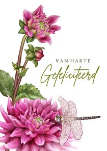 Felicitatiekaart, geschikt voor allerlei felicitaties!