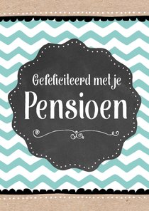 Felicitatiekaart Pensioen Badge