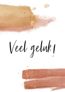 Felicitatiekaart veel geluk