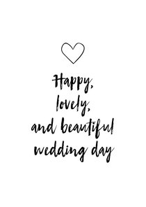 Felicitatiekaart - Wedding day!