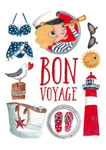 Fijne vakantie bon voyage franse strand vakantie