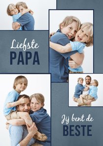 Fotokaart liefste papa modern fijne vaderdag