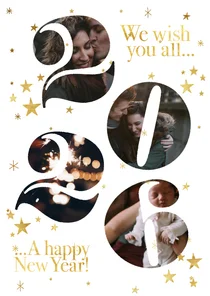 Fotokaart met foto's in 2026 en sterren