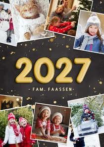 Fotokaart nieuwjaarskaart fotocollage en 2027