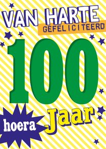 gefeliciteerd 100 jaar -BF