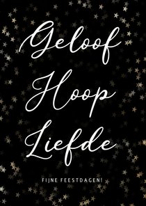 Geloof, hoop & liefde - Christelijke nieuwjaarskaart 