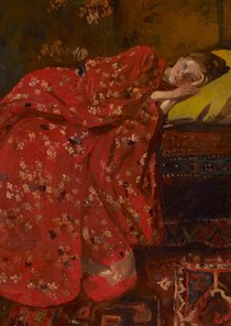 George Breitner. Meisje in rode kimono