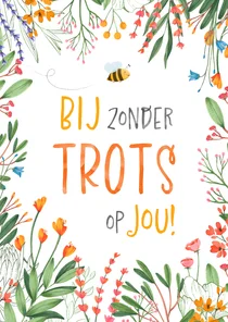 Geslaagd kaart botanisch BIJzonder trots op jou
