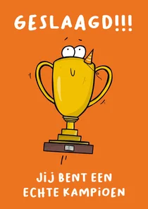 Geslaagd kaart kampioen beker!
