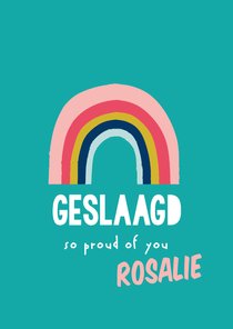 Geslaagd, so proud of you-kaart