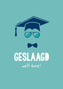 Geslaagd, well done - kaart