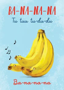 Grappige beterschapskaart Ba-na-na-na