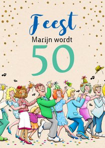 Grappige verjaardagskaart voor man rond de 50 jaar