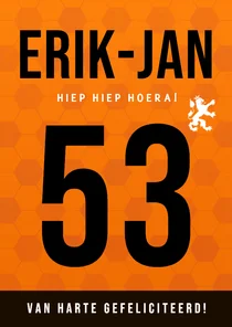Grappige voetbal verjaardagskaart Nederlands Elftal