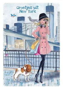 Groetjes uit New York Illustratie meisje