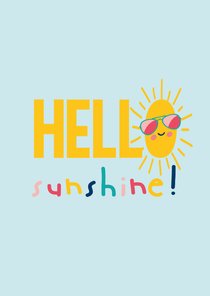 Hello sunshine - zomer kaart