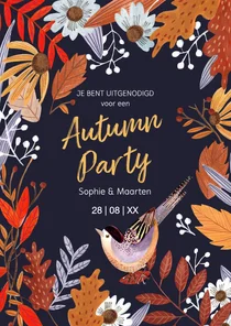 Herfstbladeren feestje Autumn party