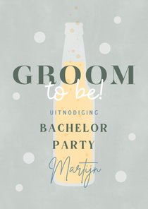 Hippe uitnodiging vrijgezellenfeest man bier Groom to be!