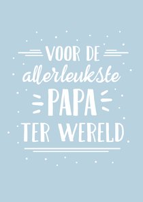 Hippe vaderdagkaart handlettering voor de allerleukste papa