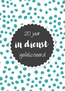 Hoera werkjubileum vrouw