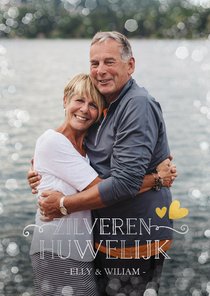 Huwelijksjubileum uitnodiging zilveren huwelijk 25 jaar