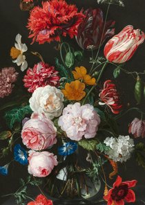 Jan Davidsz de Heem. Bloemen in een glazen vaas