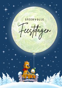 Kerst maan Loeki en Guusje
