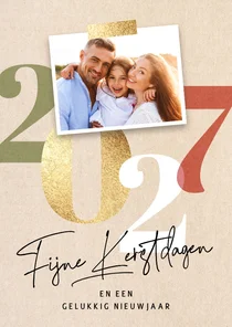 Kerstkaart 2027 met foto