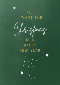 Kerstkaart All I want for christmas