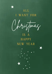 Kerstkaart All I want for christmas