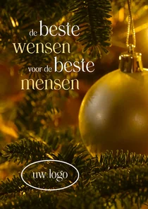 Kerstkaart de beste wensen voor de beste mensen
