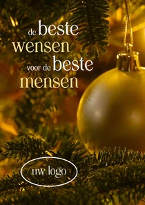 Kerstkaart de beste wensen voor de beste mensen